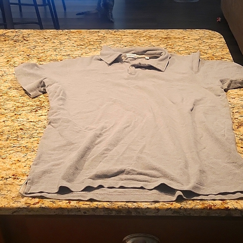 Grey polo shirt